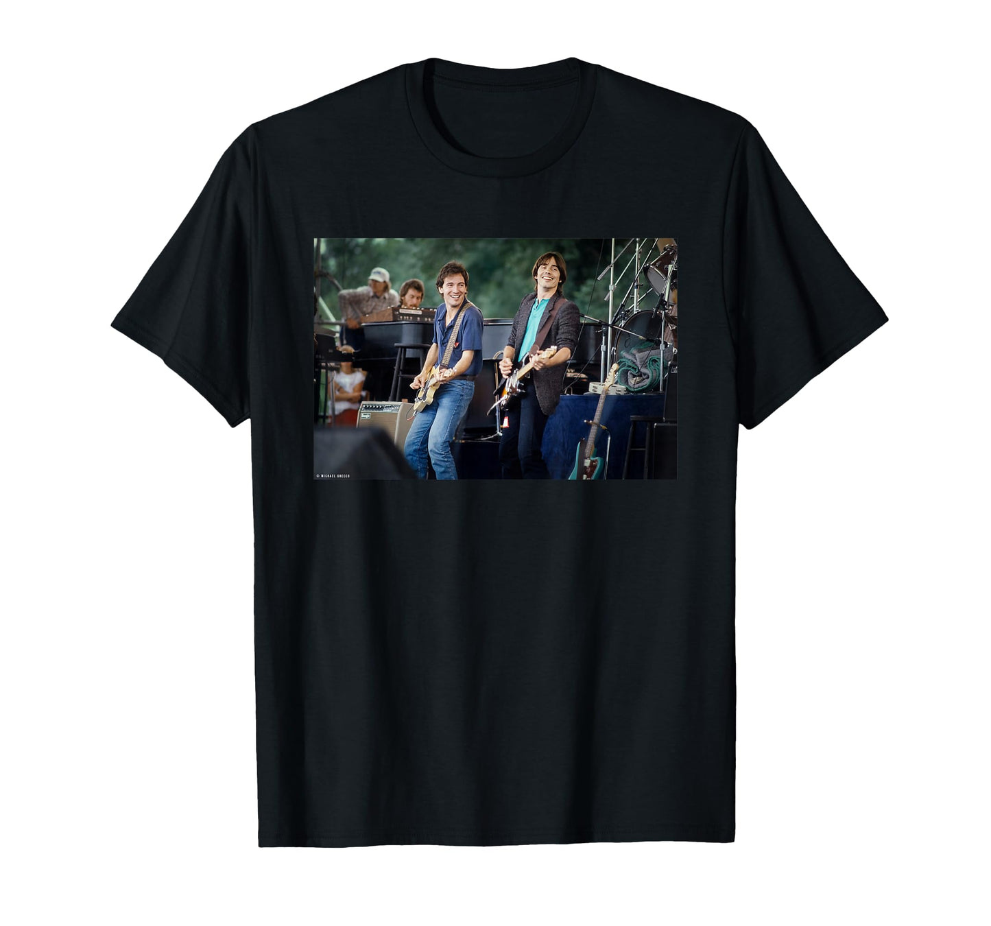 Bruce Springstein Live with Jackson Browne by Michael Grecco T-Shirt