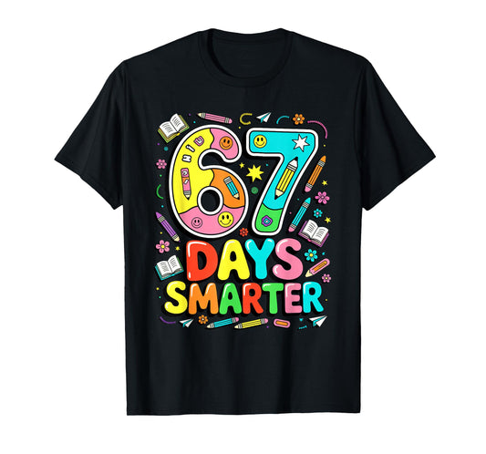 67 Days of School Funny Meme Teacher Student T-Shirt