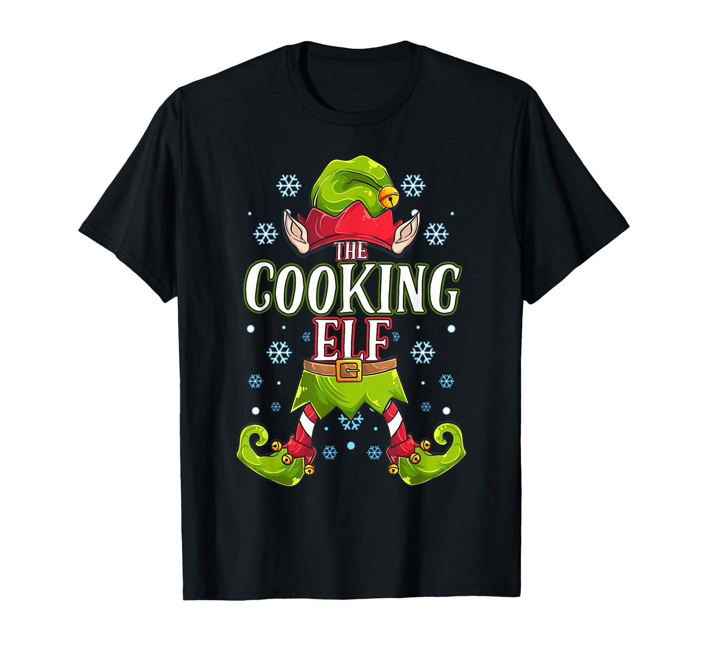 Cooking Elf Matching Family Group Christmas Party T-Shirt
