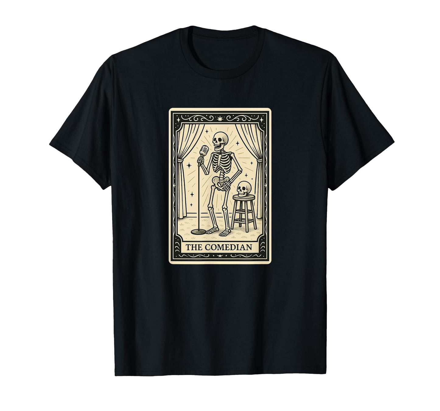 The Comedian Tarot Card - Comedy Joke Spooky Gothic Witchy T-Shirt