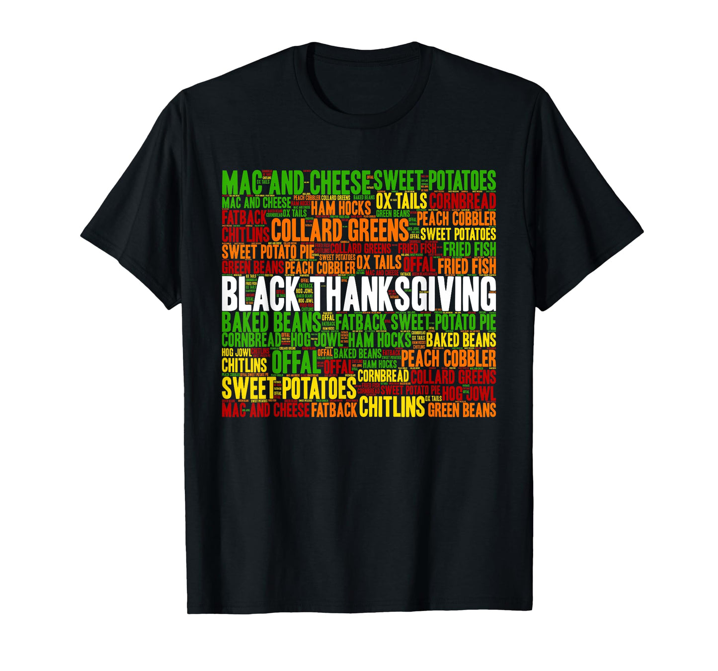 African American Thanksgiving Tradition Foods T-Shirt