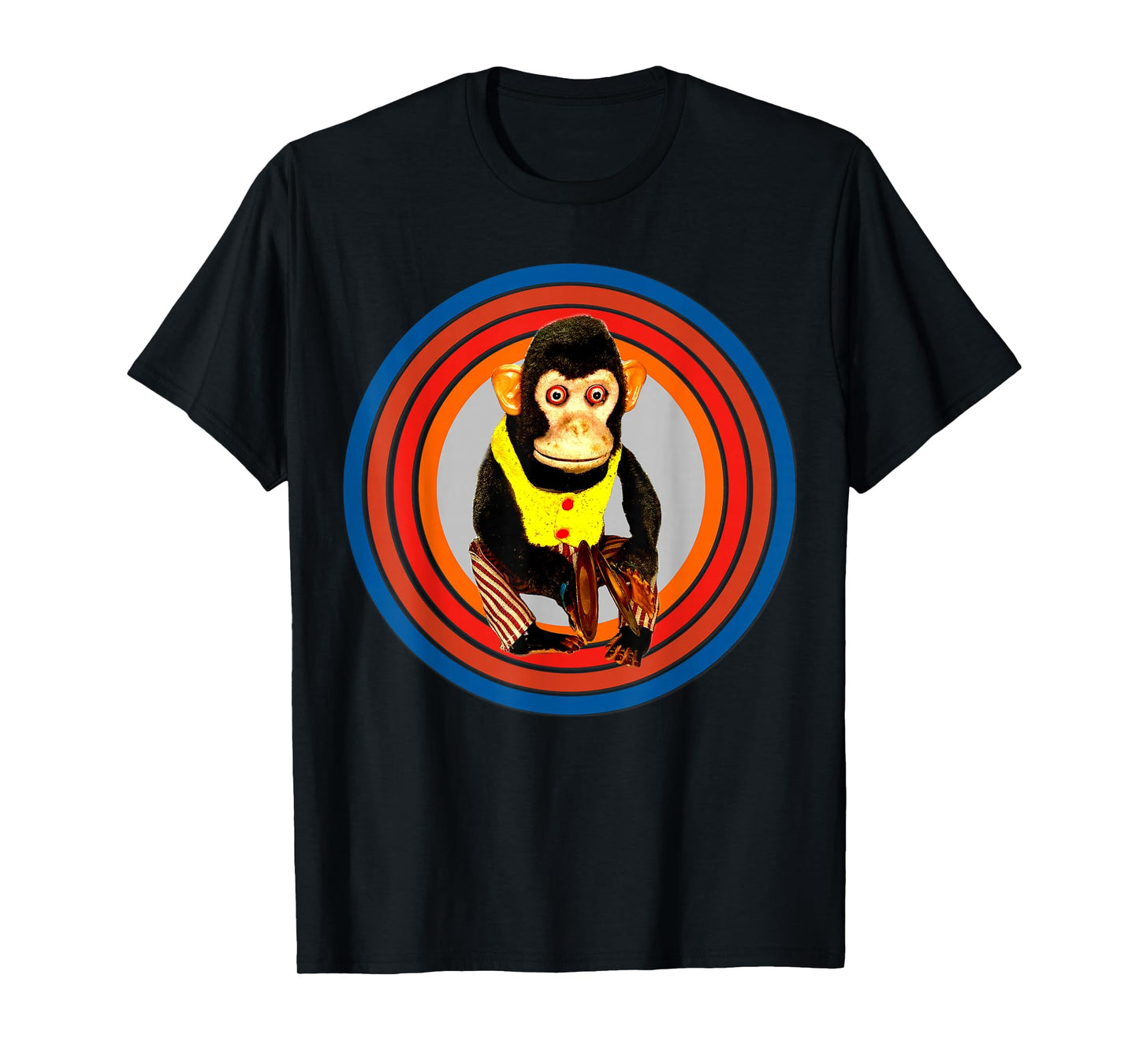 Cymbal Chimp Toy, Jolly Monkey With Cymbals Vintage Retro T-Shirt