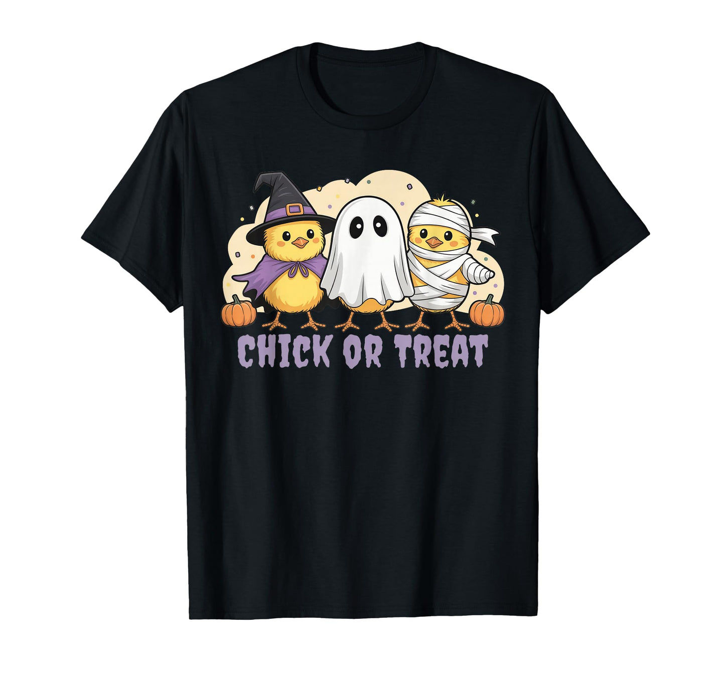 Chick Or Treat Chicken Witch Halloween Costume Men Women Kid T-Shirt