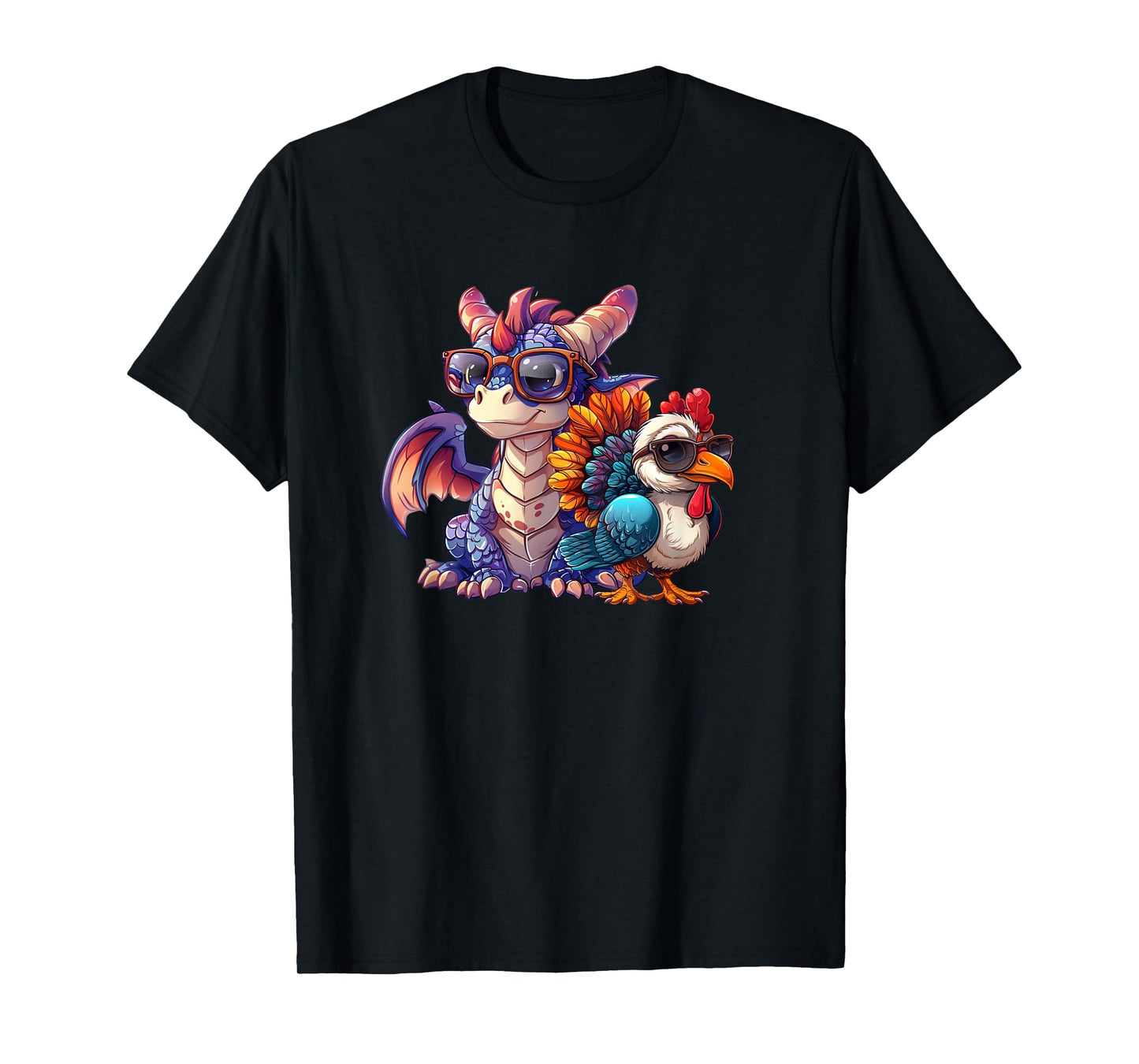 Dabbing Dragon And Turkey - Dragon Thanksgiving T-Shirt