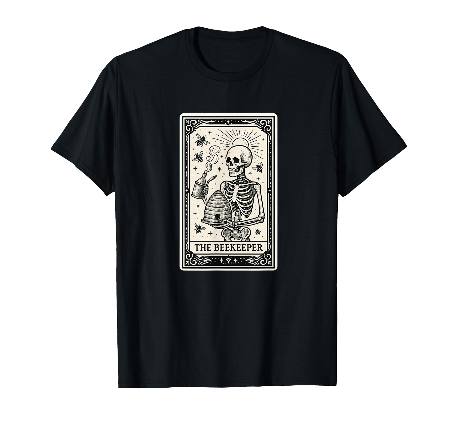 Beekeeper Tarot Card - Bee Beekeeping Spooky Gothic Witchy T-Shirt