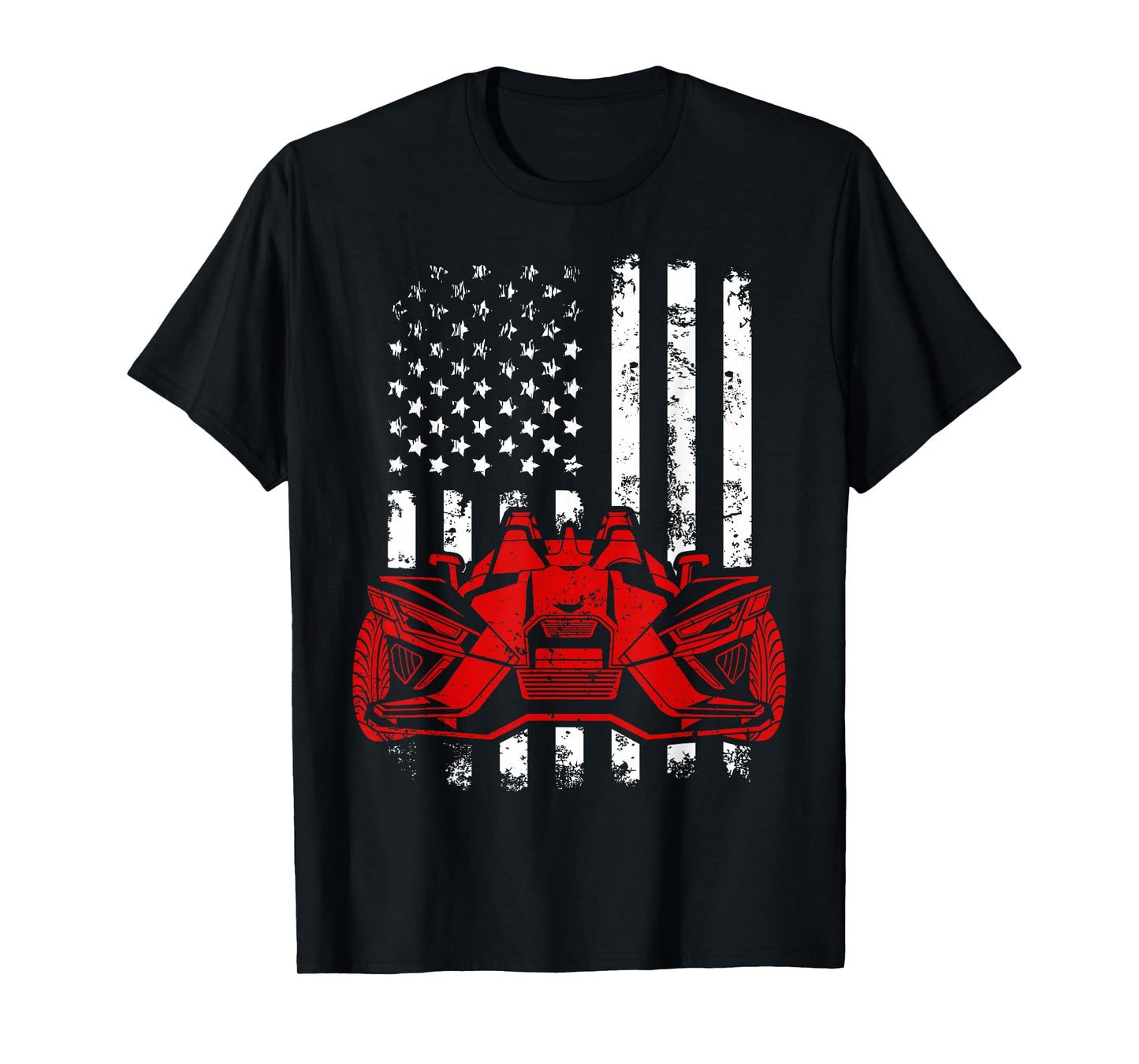 USA Flag Slingshot Car Drivers Lovers American Sling shot T-Shirt