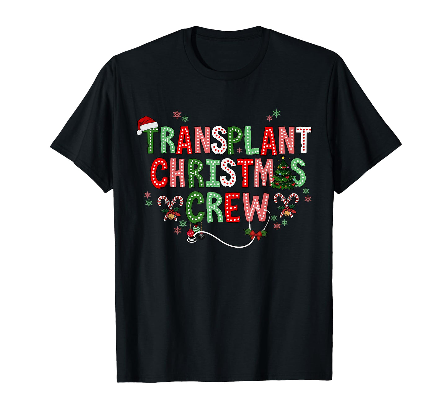 Christmas Transplant Nurse Bone Marrow Transplant Nurse BMT T-Shirt