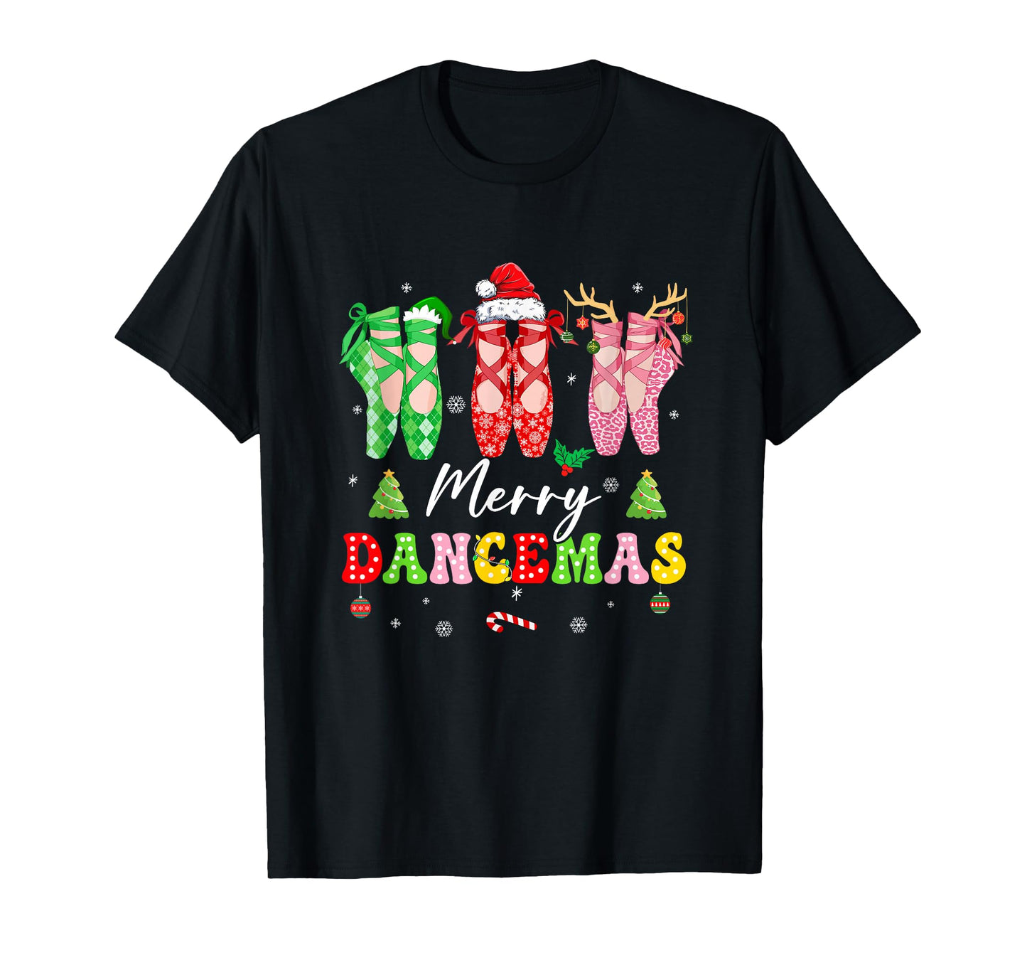 Ballet Dancer Christmas Dance Merry Dancemas Teacher Xmas T-Shirt