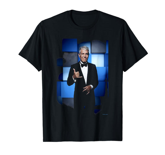 Chef Anthony Bourdain At The Emmys By Michael Grecco T-Shirt