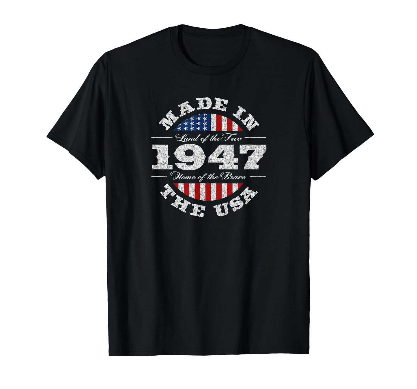 78 Year Old Patriotic American USA 1947 78th Birthday T-Shirt