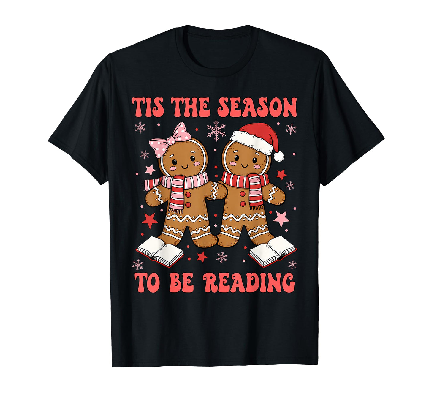 Tis The Season Reading Christmas Shirt Book Lovers Teacher T-Shirt