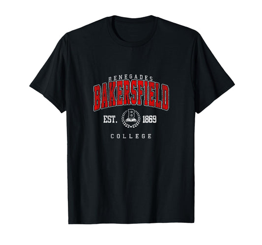 Bakersfield Retro Arch Athletic Vintage Sports Tee Men Women T-Shirt
