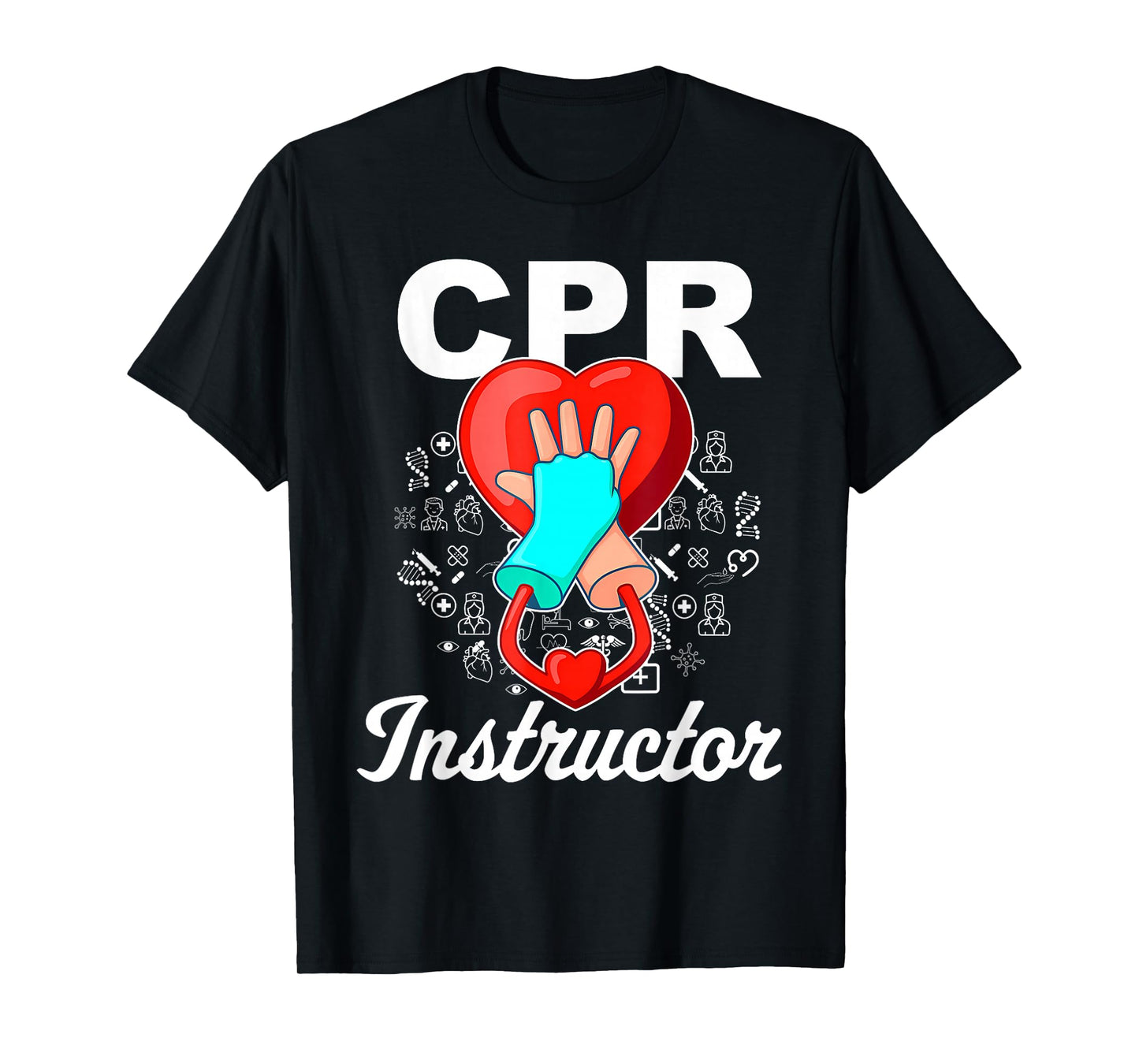 CPR Instructor Emergency First Aid AED Certified CPR Nurse T-Shirt