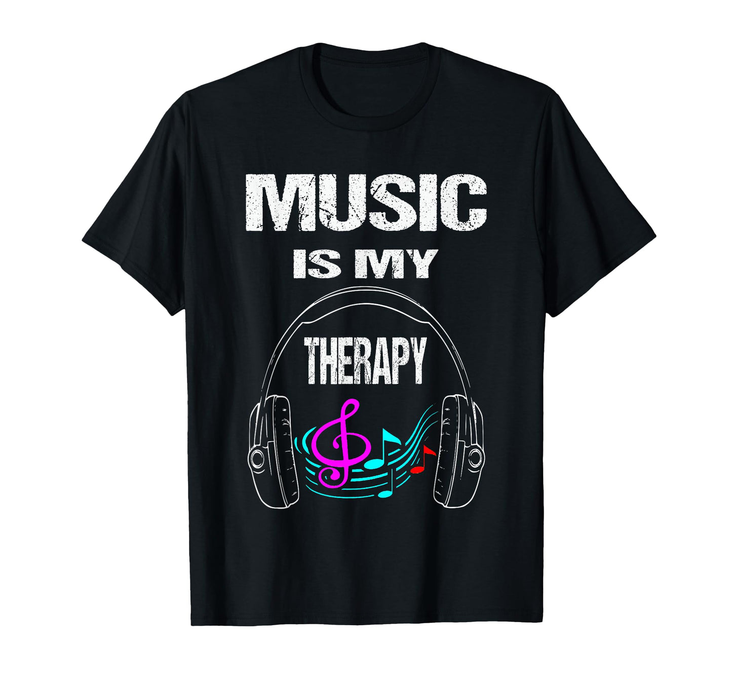 Music Is My Therapy Musician T-Shirt