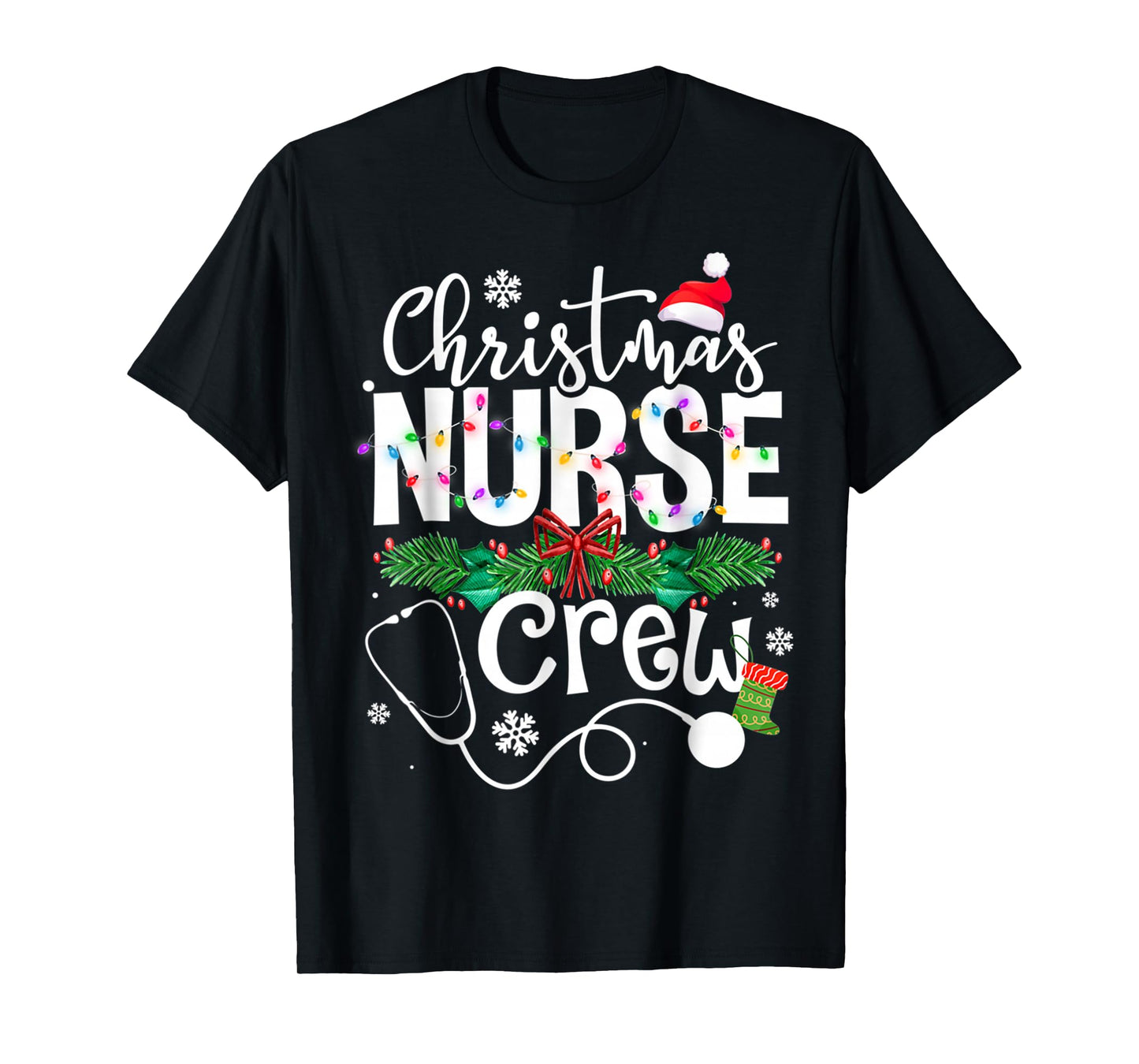 Christmas Nurse Crews Xmas Nursing Matching Holiday T-Shirt