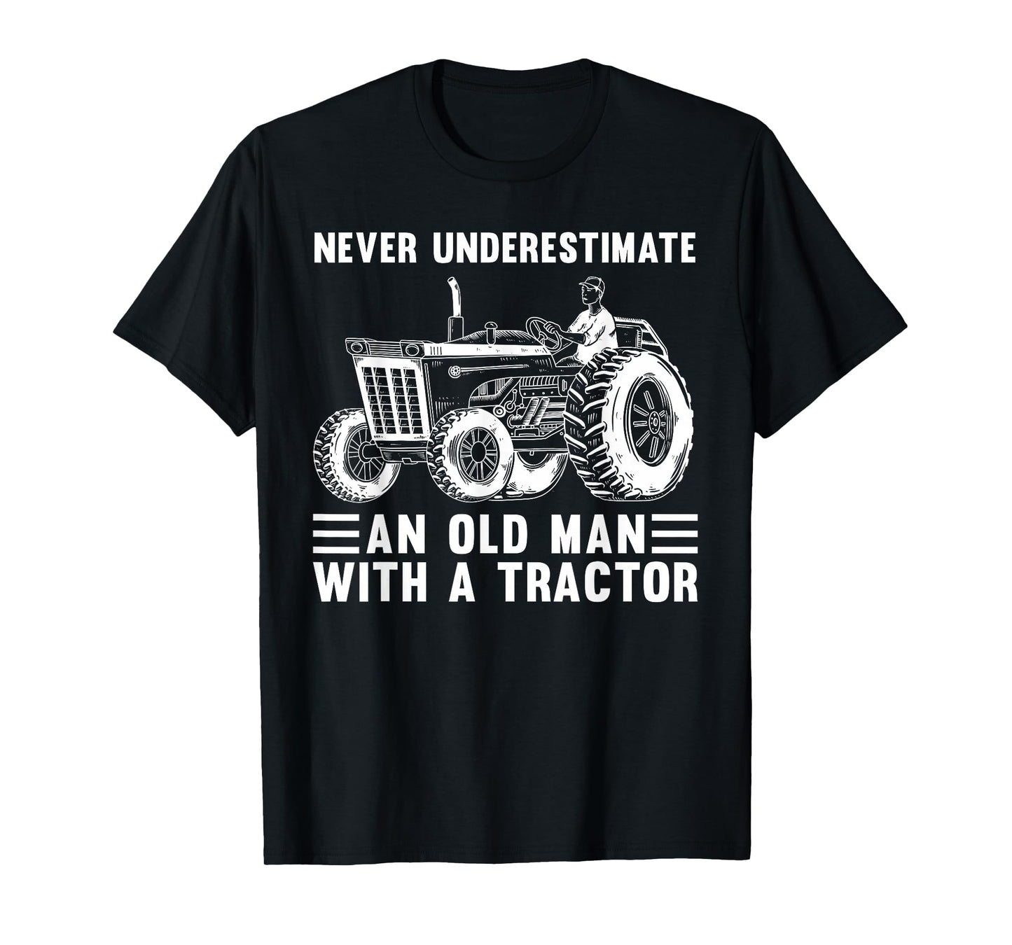 Cool Tractor Design For Grandpa Men Tractor Driver Farming T-Shirt
