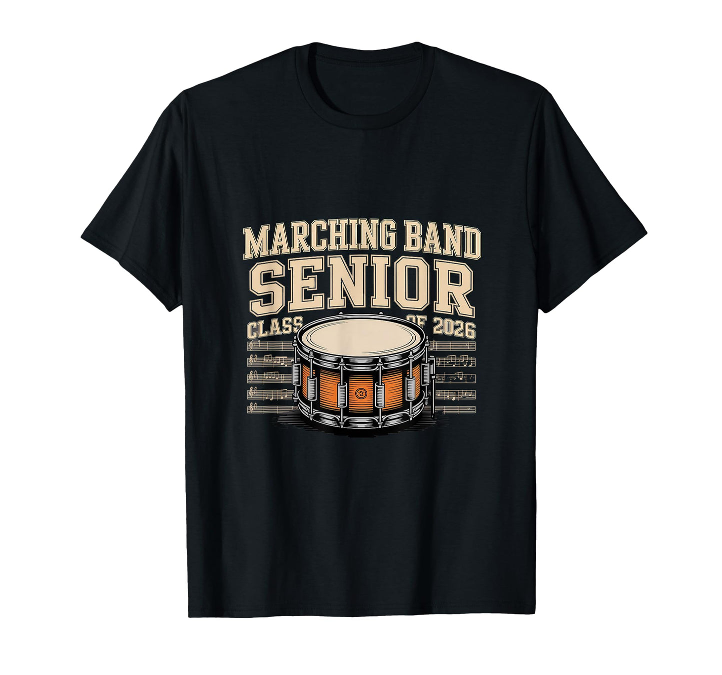 Marching Band Senior Class of 2026 Drumline T-Shirt