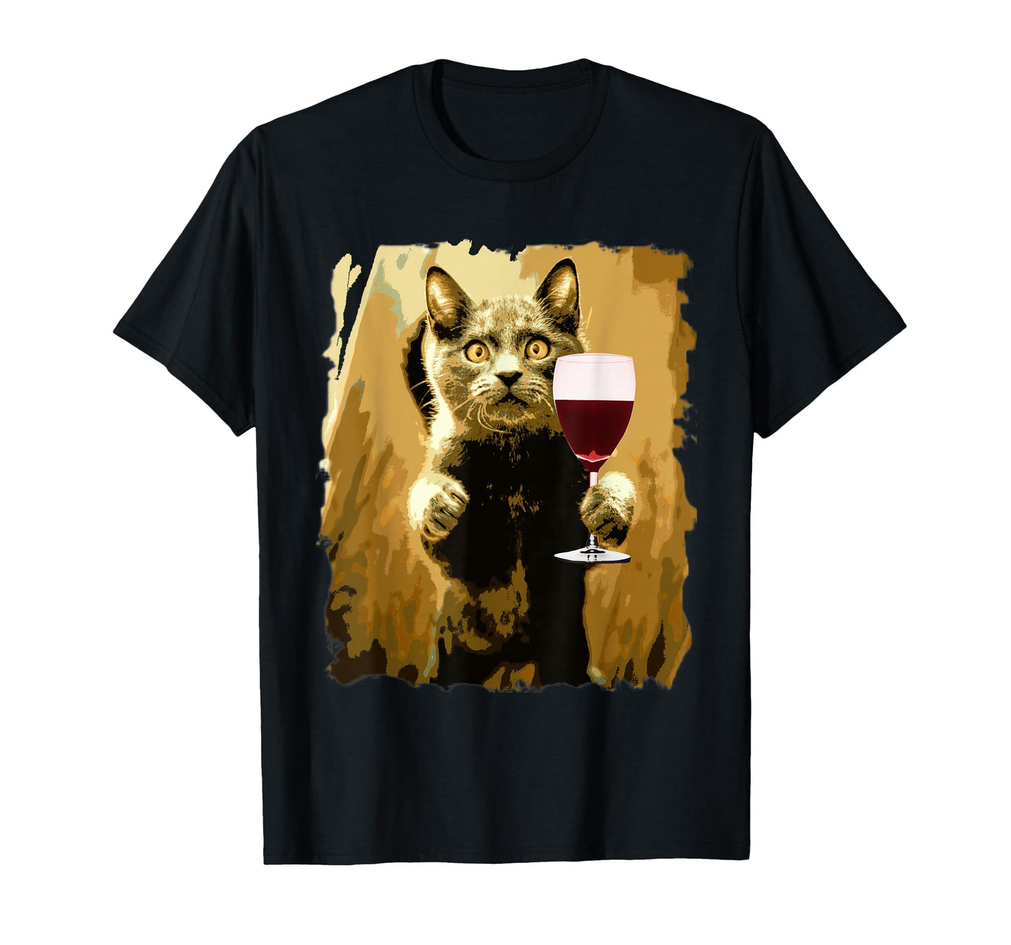 Wine Tasting Funny Cat Sweet Drinking Wine Lover T-Shirt