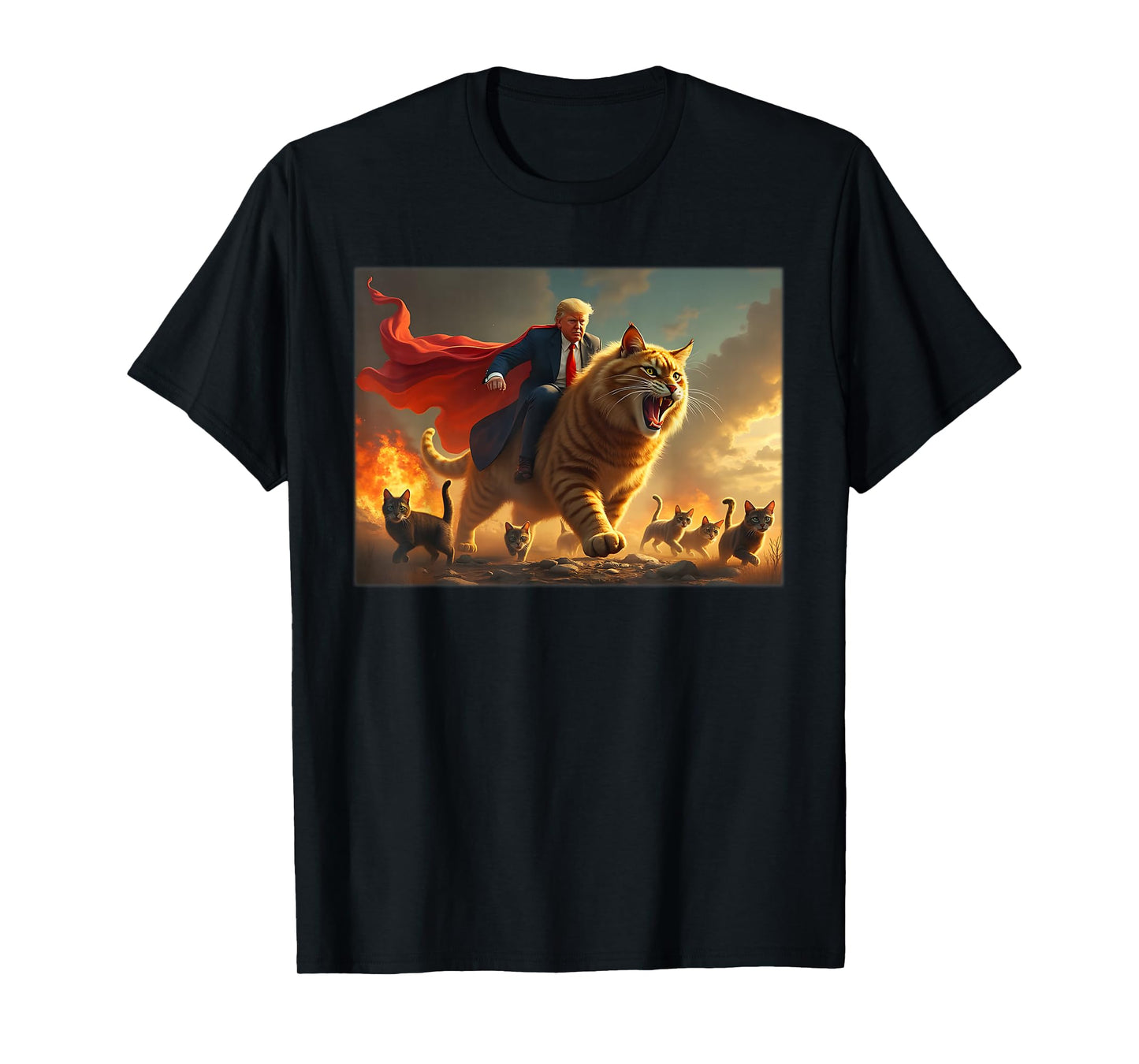 Cats For Trump 2024 Election Meme Donald Trump Sarcastic T-Shirt