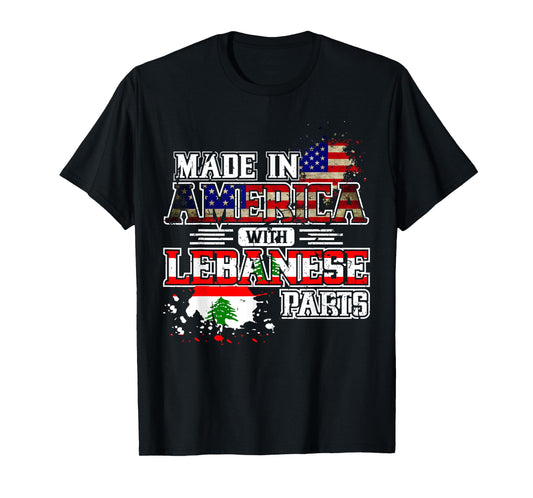 Made in America with Lebanese Parts T-Shirt T-Shirt