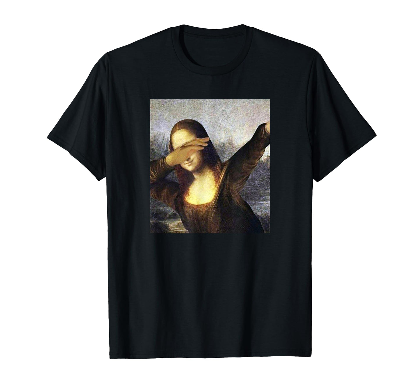 Dabbing Mona Lisa Dab Funny Memes Dabbing Dab Fun T-Shirt