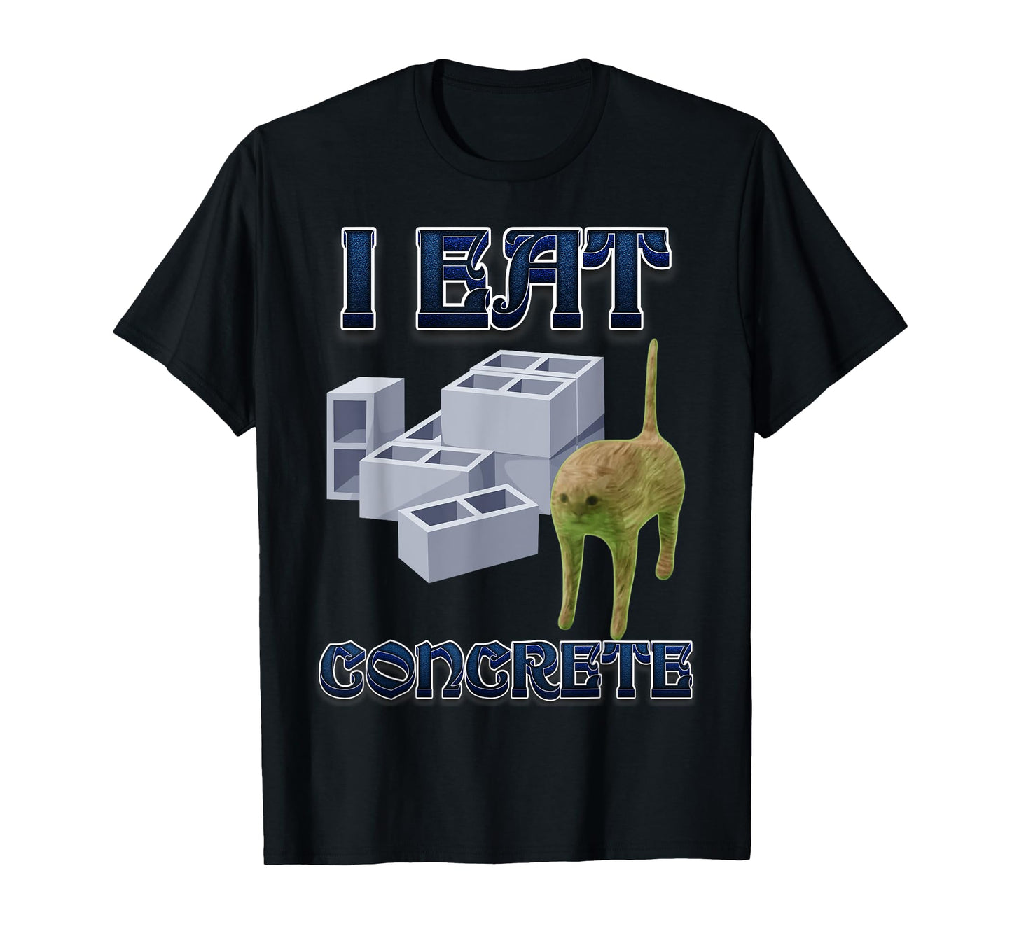 I Eat Concrete Funny Cat Meme Internet Memes Funny Memes Kid T-Shirt