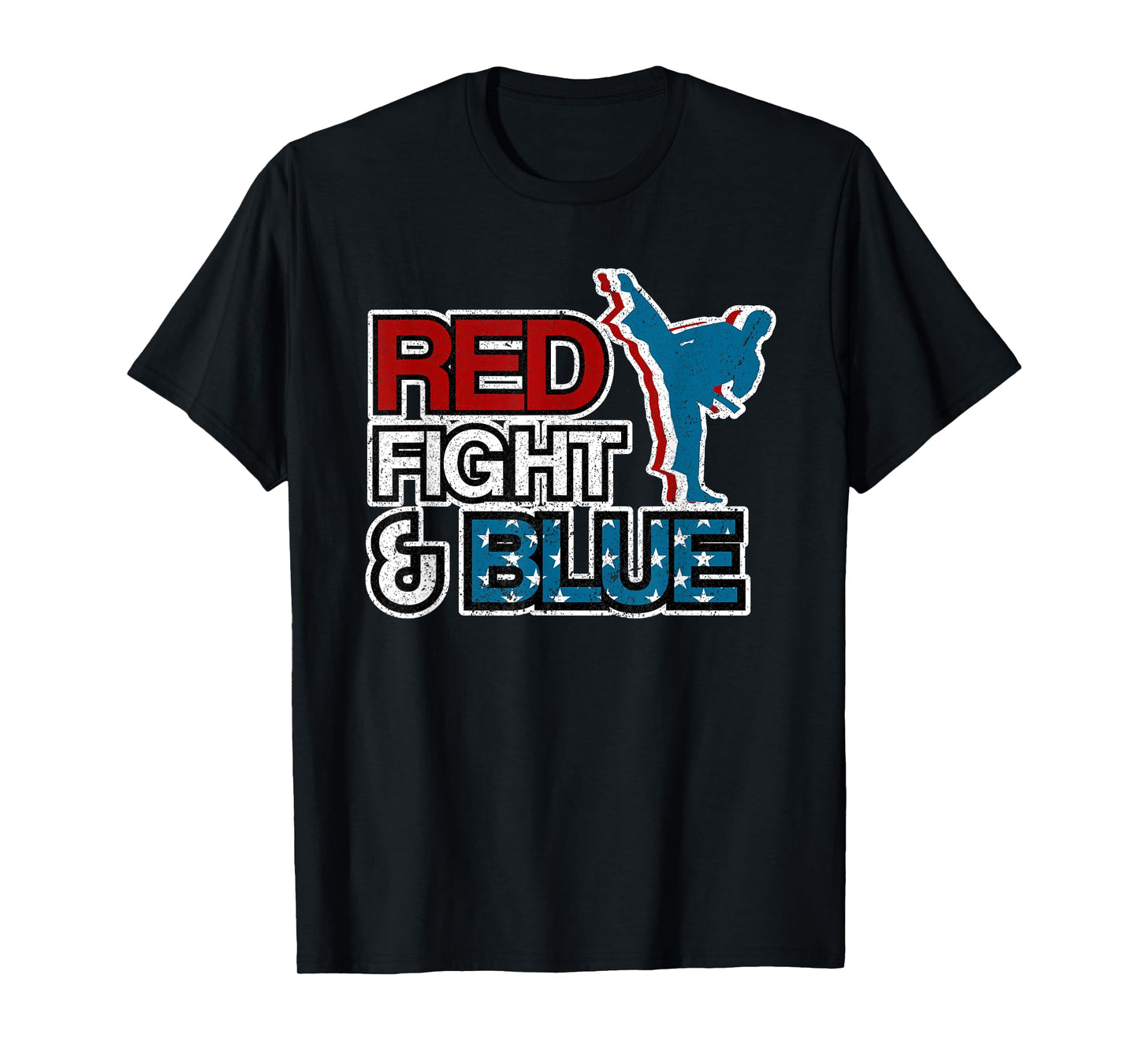 American Flag Martial Arts 4th of July Karate Taekwondo USA T-Shirt for Women Men