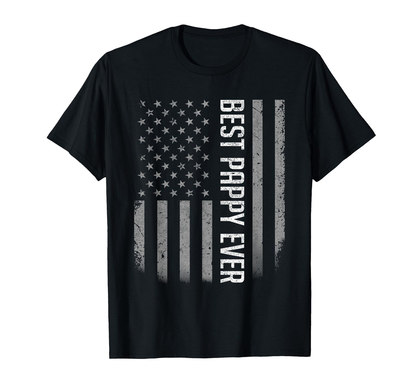 American Flag Dad Shirt Gift for Fathers Day Best Pappy Ever T-Shirt for Men
