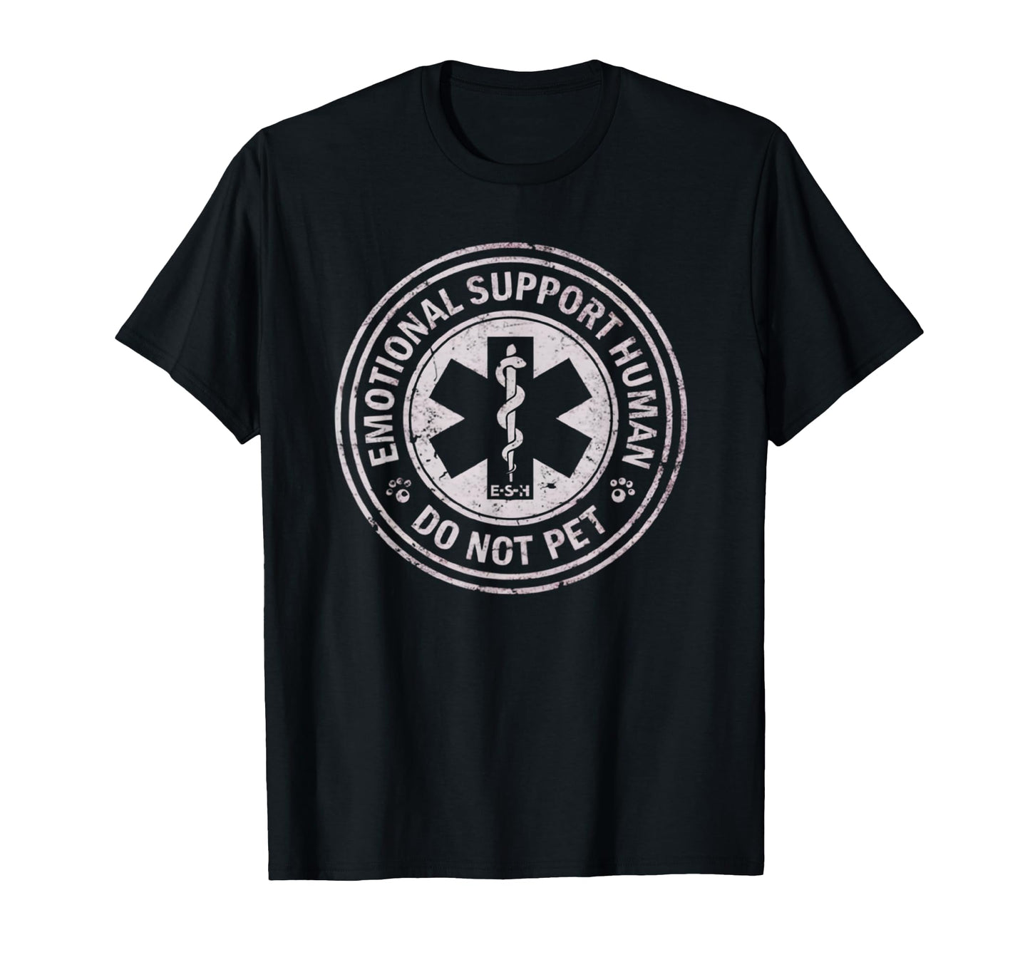 Emotional Support Human Do Not Pet Funny Sarcastic T-Shirt