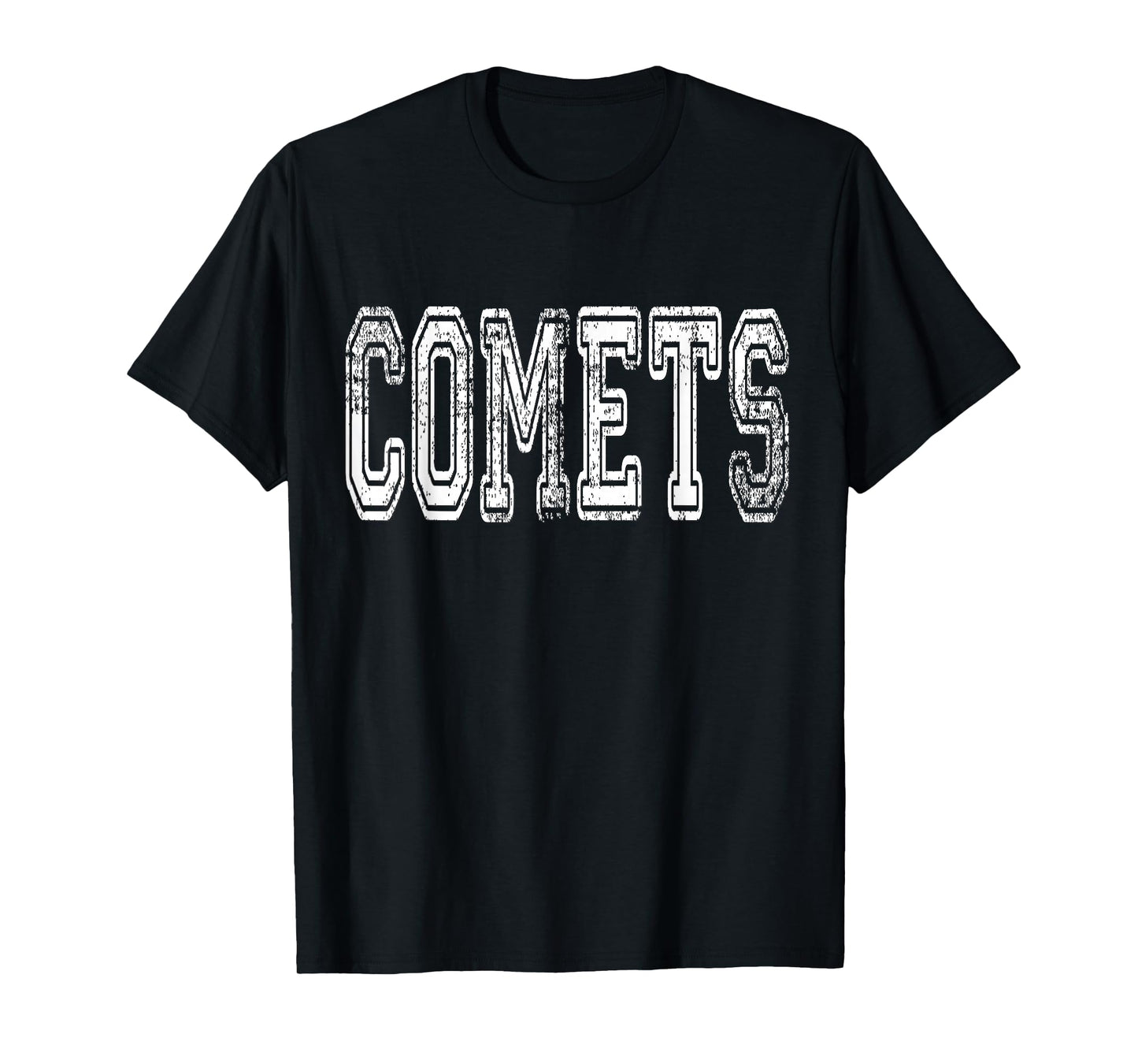 Comets Mascot Distressed Vintage School Sports Name Fans T-Shirt