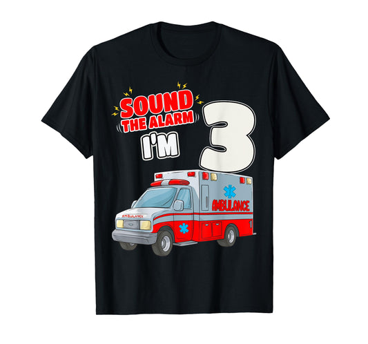 3rd Birthday Medical Ambulance EMT 3 Years Old EMS Paramedic T-Shirt