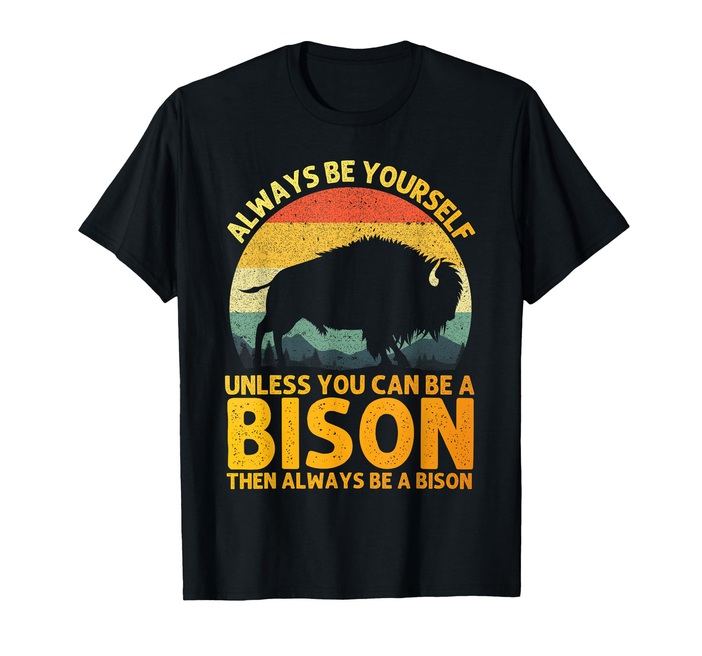 Cool Bison Design for Men Women Buffalo Animal Lovers Bison T-Shirt