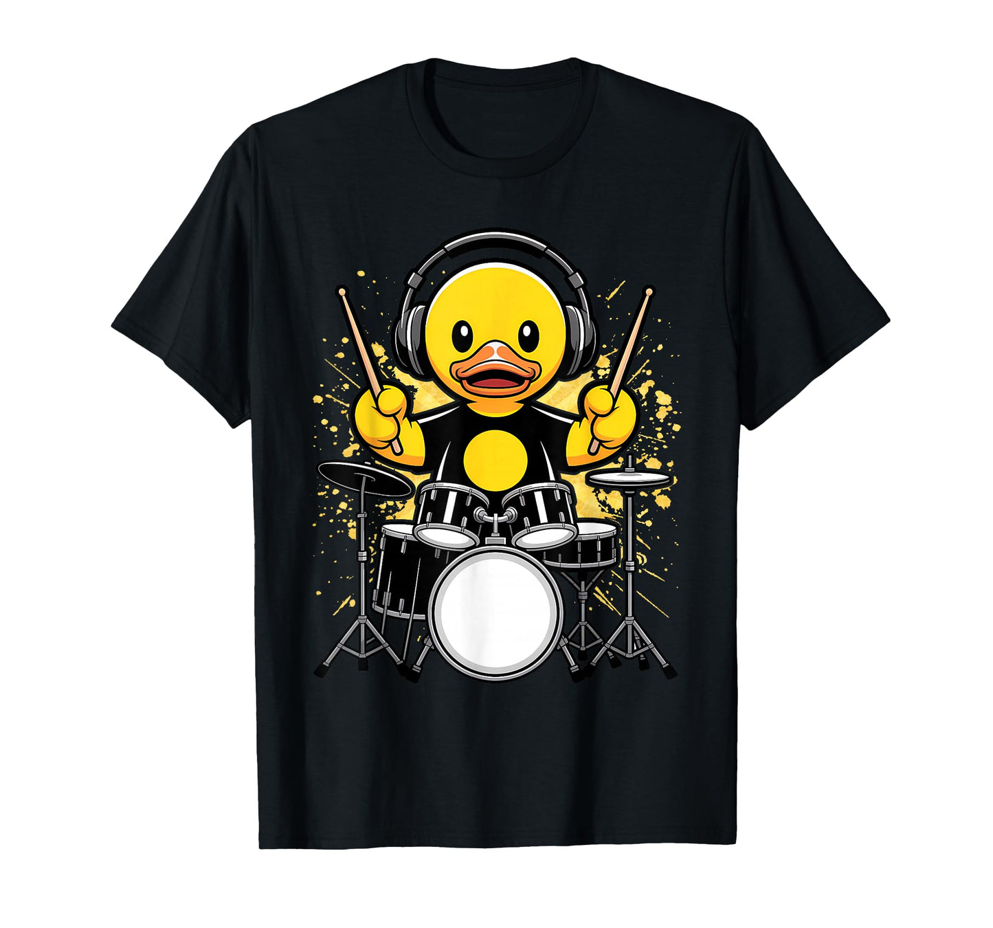 Drummer Rubber Duck Ducky Duckie Drum Player T-Shirt