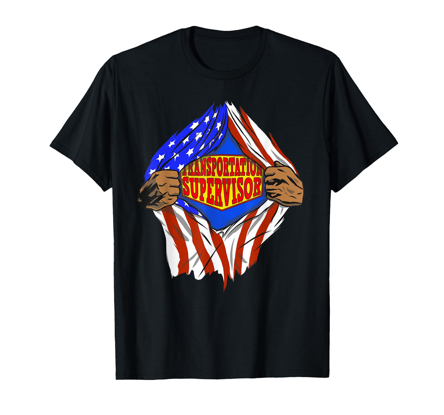 Funny Super Transportation Supervisor Hero Job T-Shirt
