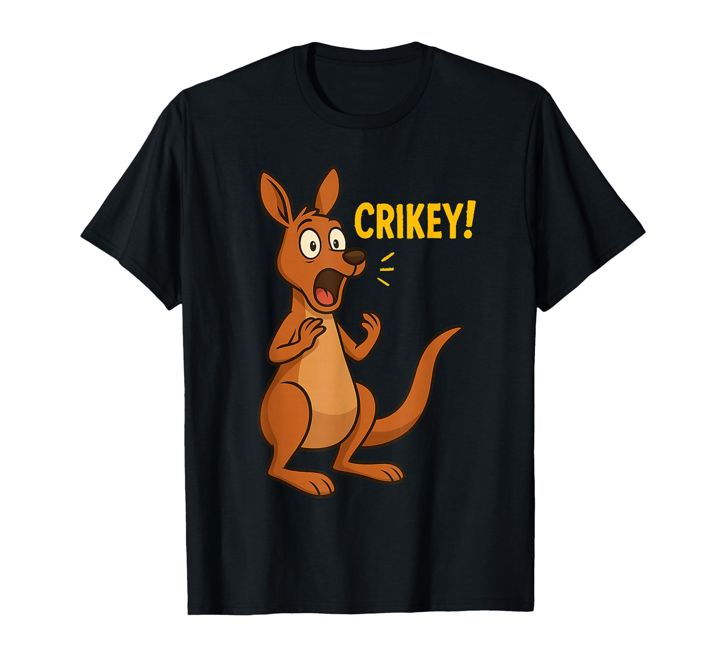 Australian Crikey Slang Funny Surprise Kangaroo Catch Phrase T-Shirt