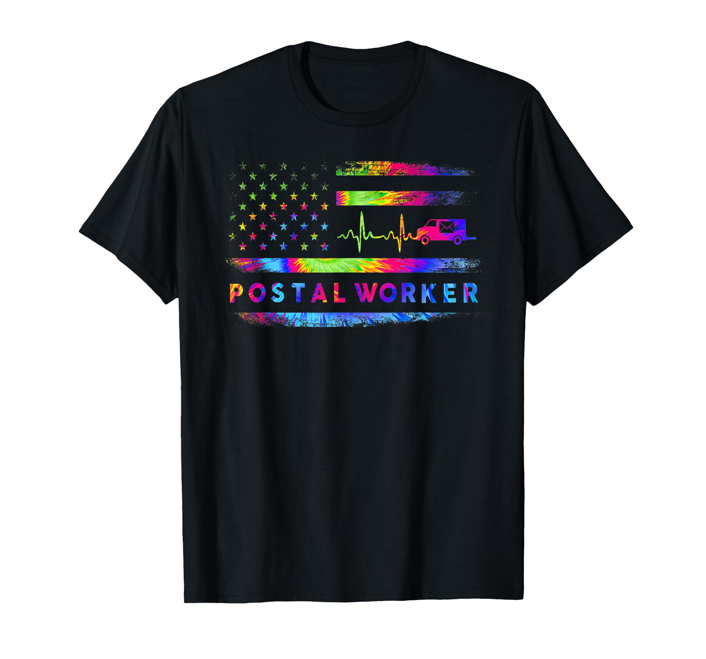 Vintage Postal Worker American Flag US Postal Service T-Shirt