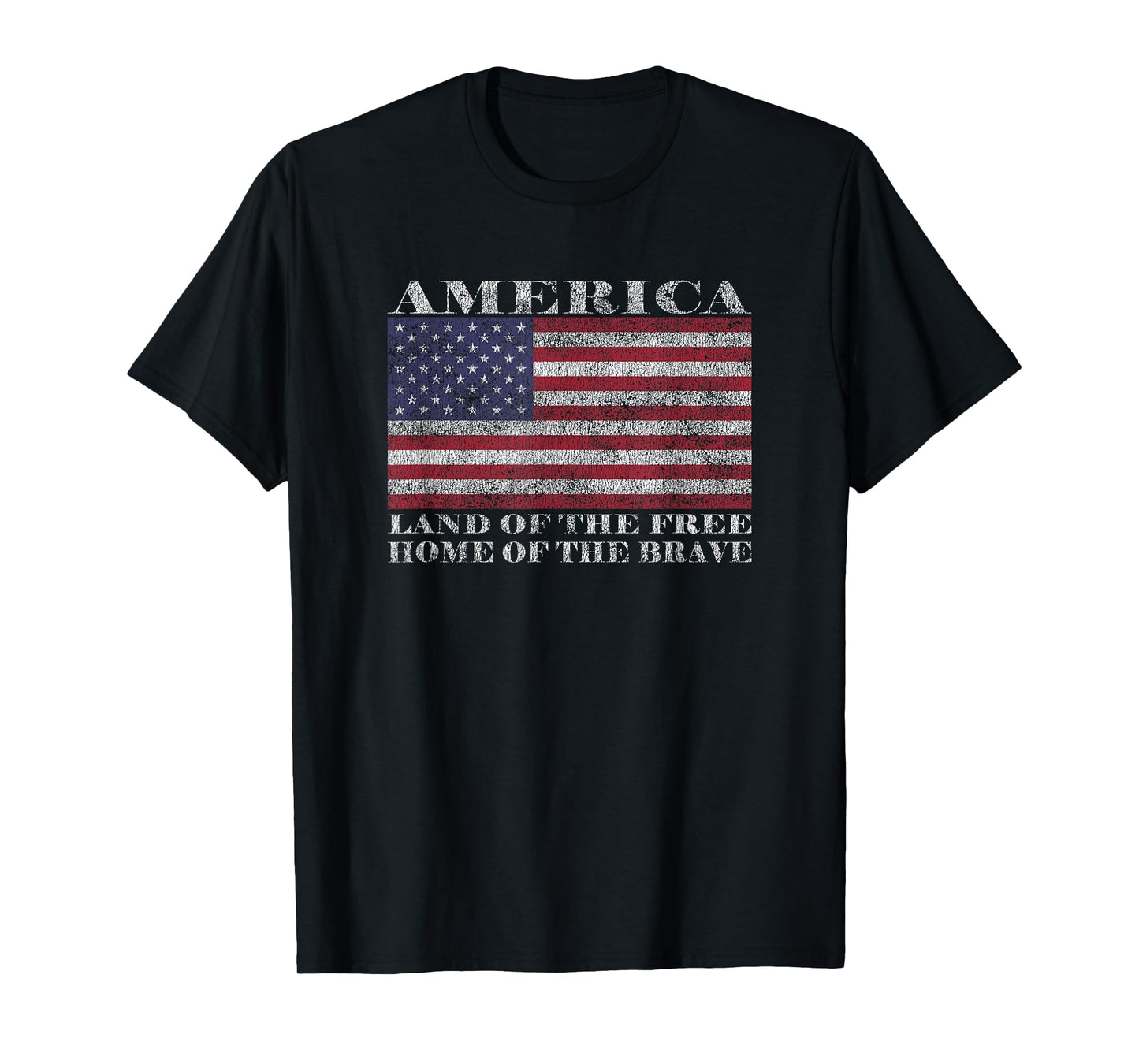 America Land Of The Free Home Of The Brave T-Shirt T-Shirt