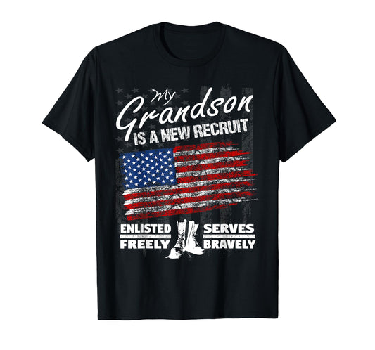 New Recruit Shirt - My Grandson Joined the U.S. Military