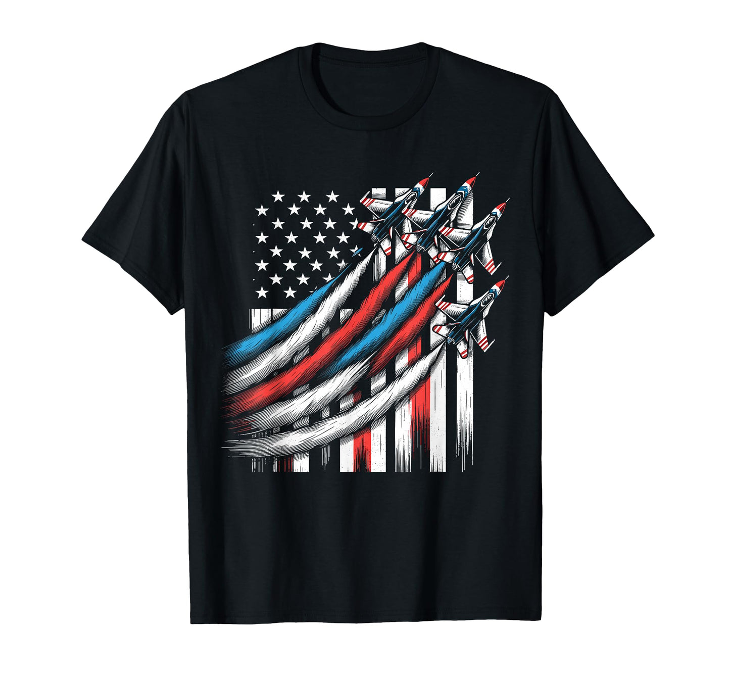 American Patriotic Fighter Jets 4th Of July T-Shirt