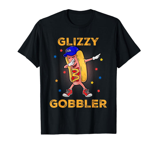 Funny Glizzy Gobbler Hotdog Men Women T-Shirt