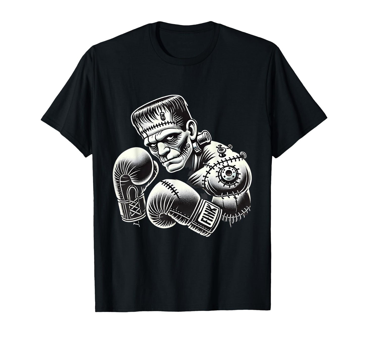 Frankenstein Boxer Funny Halloween Costume Sports Box Boxing T-Shirt