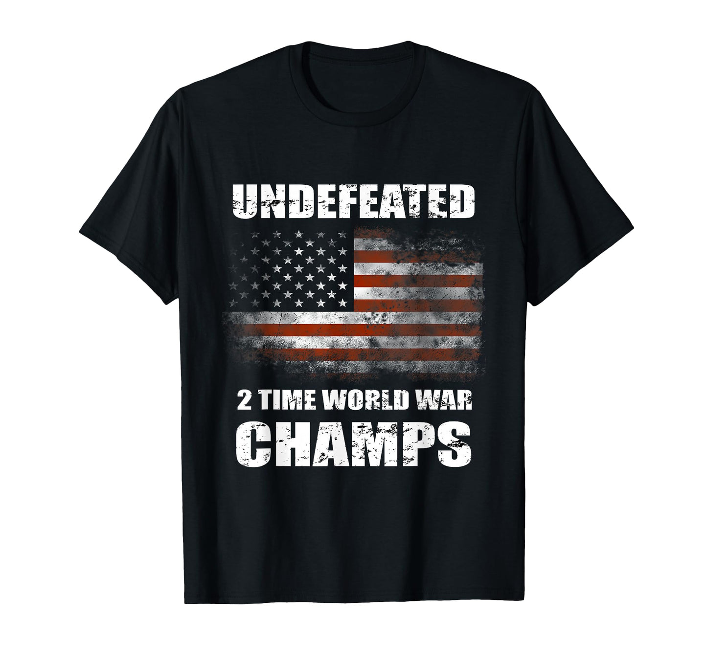 Undefeated 2 Time World War T Shirt 4th Of July Shirts Gifts T-Shirt