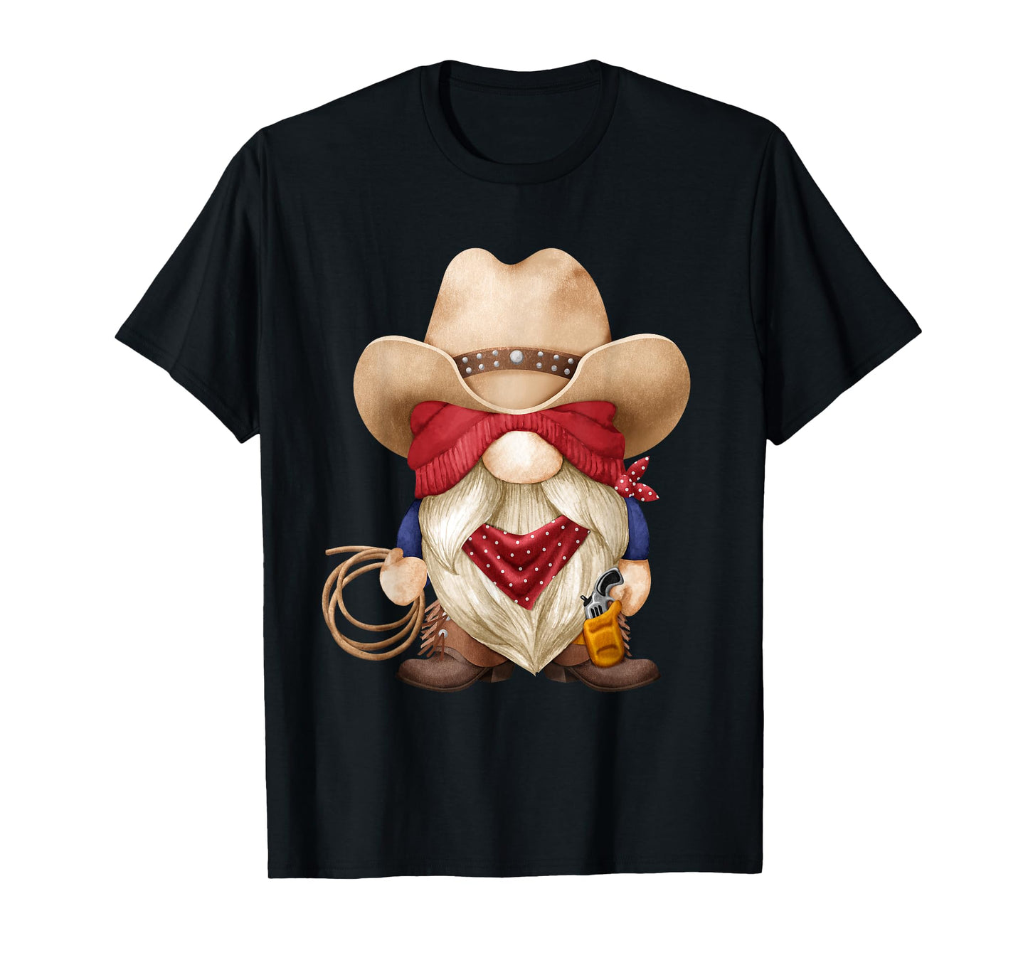Cute Cowboy Grandpa With Western Decor For Farmer With Gnome T-Shirt