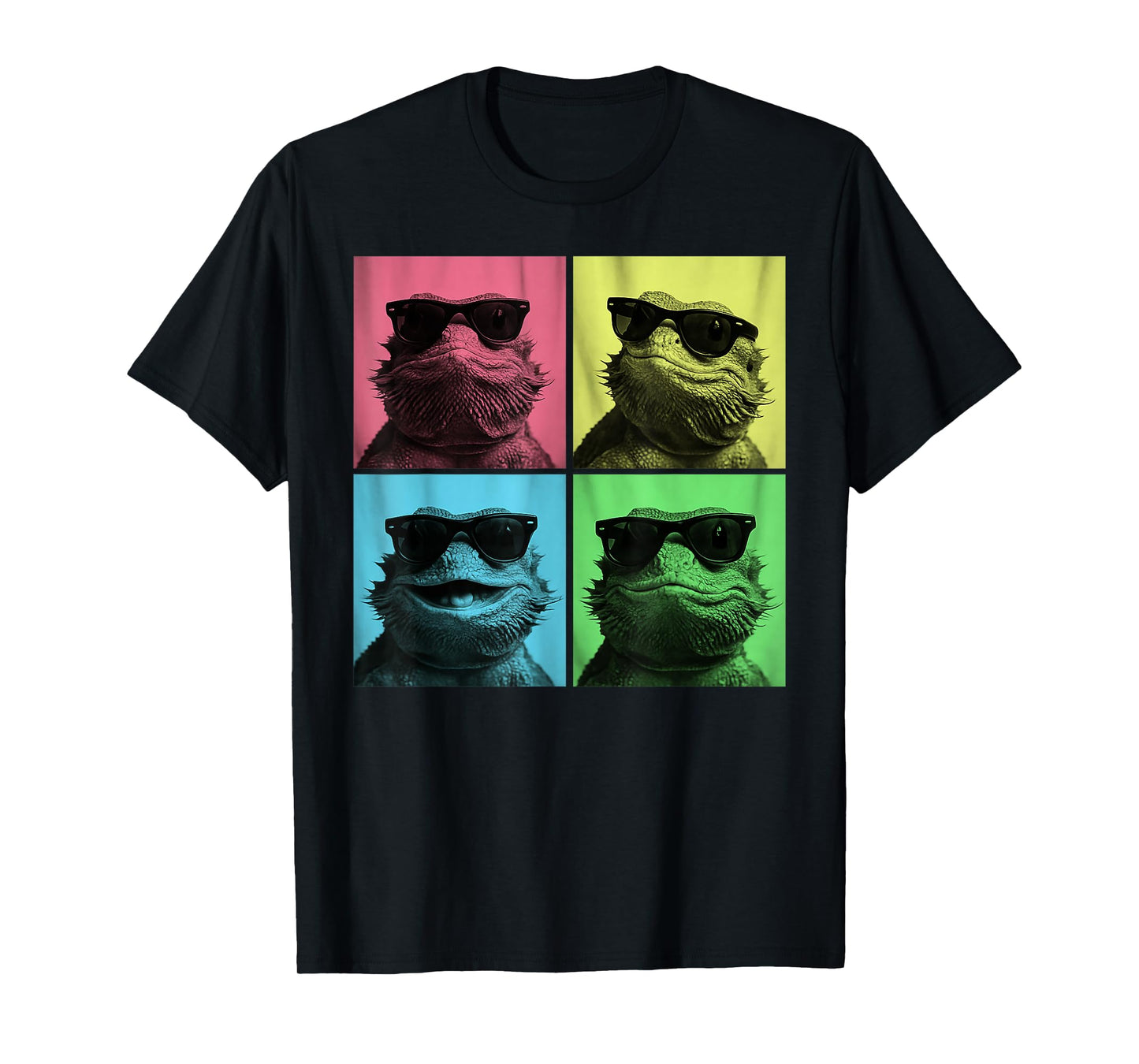 Bearded Dragon Pop Art Funny Lizard Lover Photo Booth T-Shirt