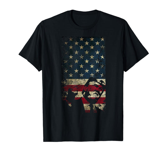 Trump American Flag Patriotic Jersey Politics USA T-Shirt