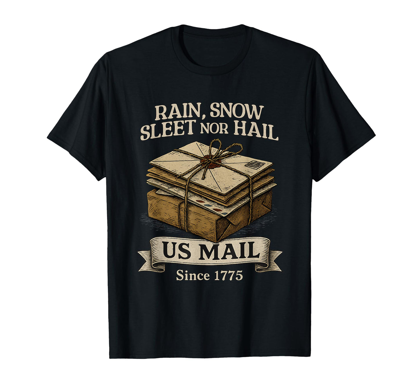 Postal Worker Delivering U.S. Mail 1775-2025 250 Years T-Shirt