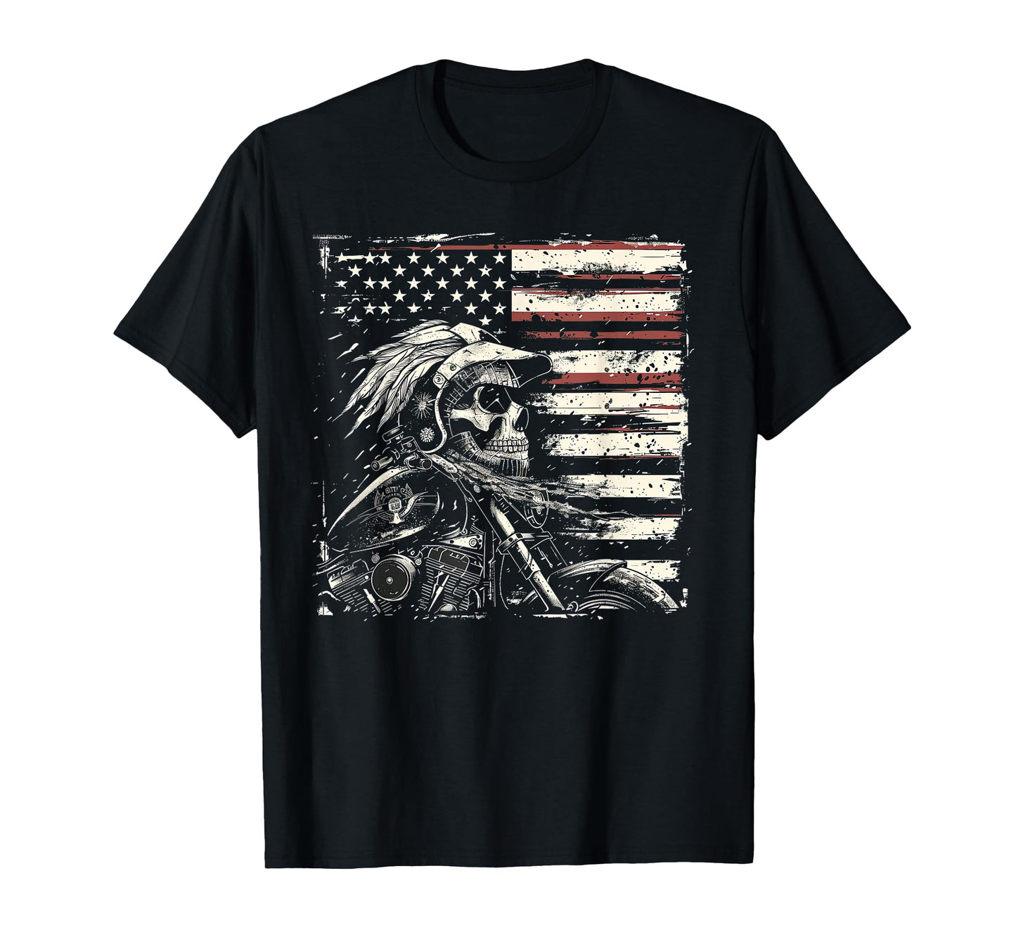 Native American Bikes Motorcycle Indian Bikers Old Classic T-Shirt