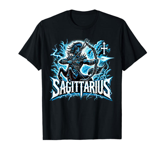 Sagittarius Heavy Metal Zodiac T-Shirt