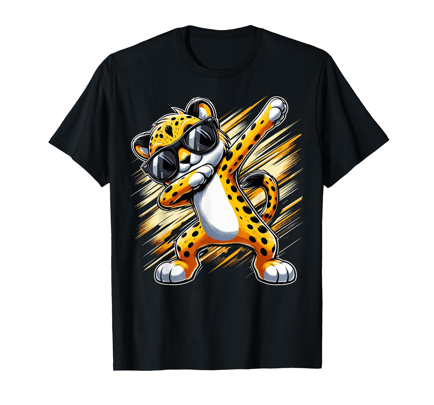 Dabbing Cheetah Sunglasses T-Shirt