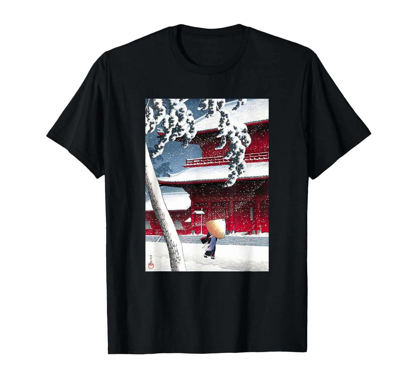 Zojo Shrine in Shiba by Hasui Kawase Shin-hanga Ukiyo-e T-Shirt